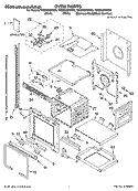 OVEN PARTS Diagram and Parts List for YKEBC208KW0  KitchenAid Wall Oven