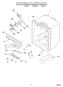 REFRIGERATOR LINER Diagram and Parts List for GB22DKXGN00  Whirlpool Refrigerator