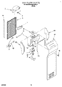 AIR FLOW Diagram and Parts List for KSRB27QABL11  KitchenAid Refrigerator