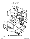 LOWER OVEN Diagram and Parts List for KEBS246WBL2  KitchenAid Wall Oven