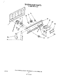 BACKGUARD , LITERATURE AND OPTIONAL Diagram and Parts List for RF4400XLW2  Whirlpool Range