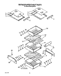 REFRIGERATOR SHELF Diagram and Parts List for KSSS42DWW00  KitchenAid Refrigerator