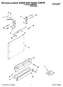 DOOR AND PANEL PARTS Diagram and Parts List for KUDS02FSPA1  KitchenAid Dishwasher