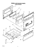 DOOR AND DRAWER Diagram and Parts List for RF310PXVF0  Whirlpool Range