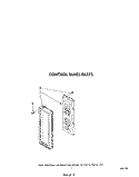 CONTROL PANEL Diagram and Parts List for MW8800XS4  Whirlpool Microwave