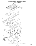 COMPARTMENT SEPARATOR Diagram and Parts List for ET20RMXTF01  Whirlpool Refrigerator