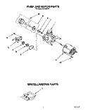 PUMP AND MOTOR, MISCELLANEOUS Diagram and Parts List for WU4300Y2  Roper Dishwasher
