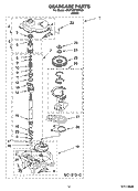 GEARCASE PARTS, OPTIONAL PARTS (NOT INCLUDED) Diagram and Parts List for 4KNTW5705TQ0  KitchenAid Washer