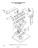 SECTION Diagram and Parts List for LE9680XWN0  Whirlpool Dryer