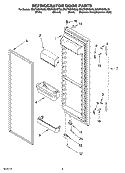 REFRIGERATOR DOOR PARTS Diagram and Parts List for ED2FHEXSL00  Whirlpool Refrigerator