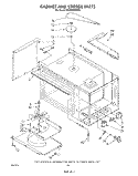 CABINET AND STIRRER Diagram and Parts List for RM988PXVW0  Whirlpool Microwave Oven Combo