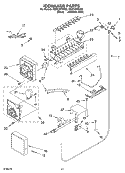 ICEMAKER PARTS Diagram and Parts List for KSSC48FKS02  KitchenAid Refrigerator