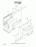 DOOR PARTS Diagram and Parts List for KDSS907SSS04  KitchenAid Range