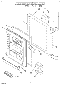 REFRIGERATOR DOOR Diagram and Parts List for KBRS22KGAL0  KitchenAid Refrigerator