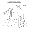 REAR CHASSIS, LIT/OPTIONAL Diagram and Parts List for KESH307BBL4  KitchenAid Range