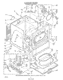 CABINET Diagram and Parts List for LG9521XTW0  Whirlpool Dryer
