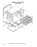 INTERNAL OVEN Diagram and Parts List for SF0100ERW2  Whirlpool Range