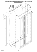 CABINET TRIMS AND BREAKER TRIM Diagram and Parts List for KSSS36MAX04  KitchenAid Refrigerator