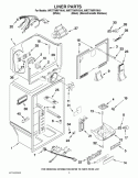 Part Location Diagram of W10394708 Whirlpool OVERLAY