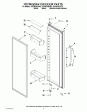 REFRIGERATOR DOOR PARTS Diagram and Parts List for GSF26C5EXB02  Whirlpool Refrigerator