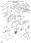 AIRFLOW AND CONTROL Diagram and Parts List for ACE124XY2  Whirlpool Air Conditioner
