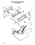 SECTION Diagram and Parts List for REL3636AW0  Roper Dryer