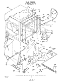 TUB , LITERATURE AND OPTIONAL Diagram and Parts List for DU6000XR0  Whirlpool Dishwasher