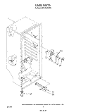LINER Diagram and Parts List for EV150EXSW00  Whirlpool Freezer