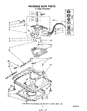 MACHINE BASE Diagram and Parts List for LA5578XSW0  Whirlpool Washer