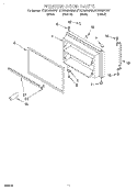 FREEZER DOOR, OPTIONAL Diagram and Parts List for GT22DMXGB01  Whirlpool Refrigerator