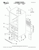 CABINET PARTS Diagram and Parts List for EB9FVBXVQ01  Whirlpool Refrigerator