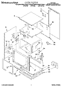 OVEN Diagram and Parts List for KEBS177BAL0  KitchenAid Wall Oven