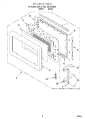 DOOR, LIT/OPTIONAL Diagram and Parts List for MC8131XEB0  Whirlpool Wall Oven
