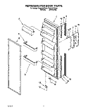 REFRIGERATOR DOOR Diagram and Parts List for TS25AWXBW00  Estate Refrigerator