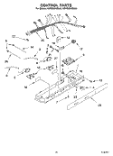 CONTROL Diagram and Parts List for KSRB25FKBL01  KitchenAid Refrigerator