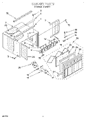 CABINET Diagram and Parts List for TA12002F0  Whirlpool Air Conditioner