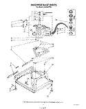 MACHINE BASE Diagram and Parts List for LA4800XTF0  Whirlpool Washer