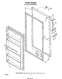 DOOR , LIT/OPTIONAL Diagram and Parts List for EV190EXPW0  Whirlpool Freezer