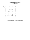 MISCELLANEOUS PARTS OPTIONAL PARTS (NOT INCLUDED) Diagram and Parts List for LSR5102LQ1  Whirlpool Washer