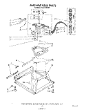 MACHINE BASE Diagram and Parts List for CA2762XSW5  Whirlpool Washer