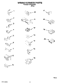 WIRING HARNESS PARTS Diagram and Parts List for RTW4305SQ0  Roper Washer