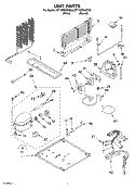 UNIT PARTS Diagram and Parts List for ET1WTKXKT08  Whirlpool Refrigerator