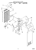 AIR FLOW Diagram and Parts List for KSRB22FGSS00  KitchenAid Refrigerator