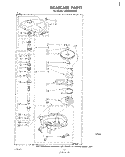 GEARCASE Diagram and Parts List for LA5430XMW3  Whirlpool Washer