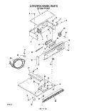CONTROL PANEL , LIT/OPTIONAL Diagram and Parts List for B9308W3  Roper Wall Oven