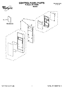 CONTROL PANEL PARTS Diagram and Parts List for MH1170XSB3  Whirlpool Microwave