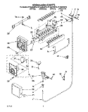 ICEMAKER Diagram and Parts List for ET14JMXAN10  Whirlpool Refrigerator