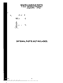 MISCELLANEOUS PARTS OPTIONAL PARTS (NOT INCLUDED) Diagram and Parts List for 7MGVW9959KQ3  Whirlpool Washer