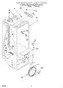 REFRIGERATOR LINER Diagram and Parts List for RS22AQXGN02  Roper Refrigerator
