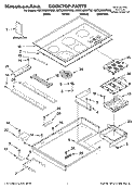 COOKTOP PARTS, OPTIONAL PARTS Diagram and Parts List for KECC568RPS02  KitchenAid Cooktop